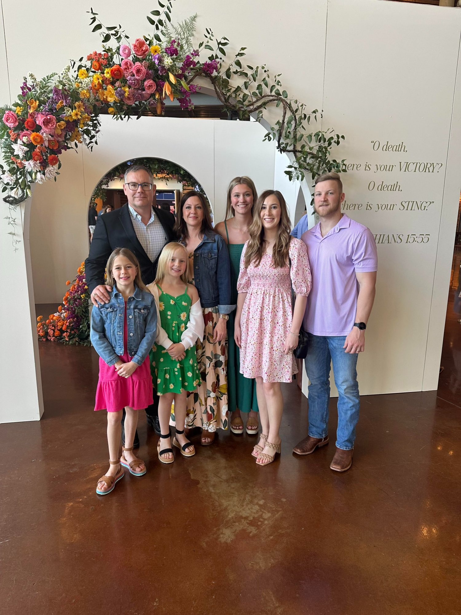 The Pittman family - Professor Klay Pittman with his wife and children